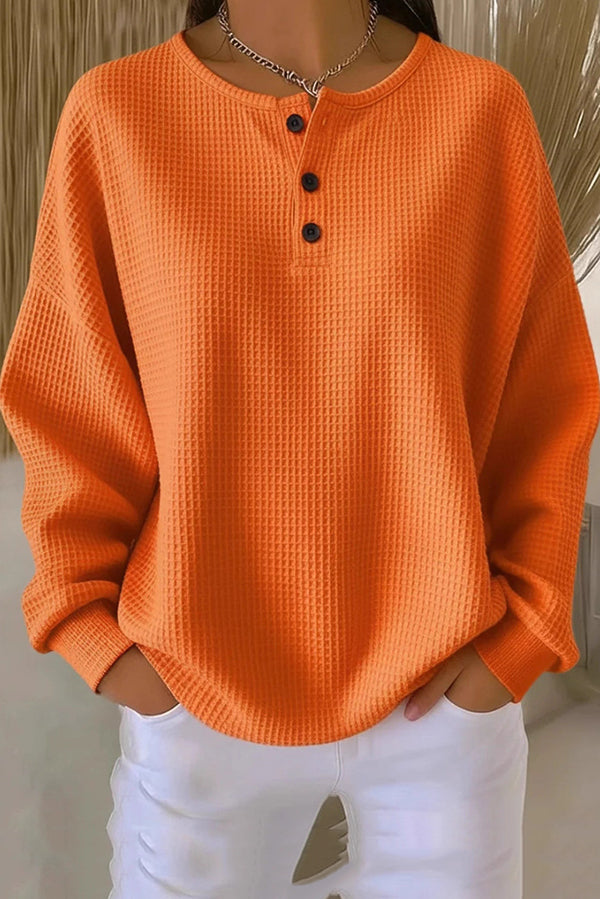 Juniper™ | Cozy Waffle Knit Pullover 0