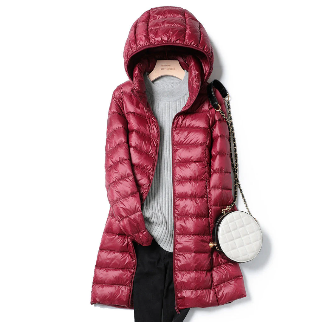 Katie™ Long Ultralight Puff Down Jacket 4