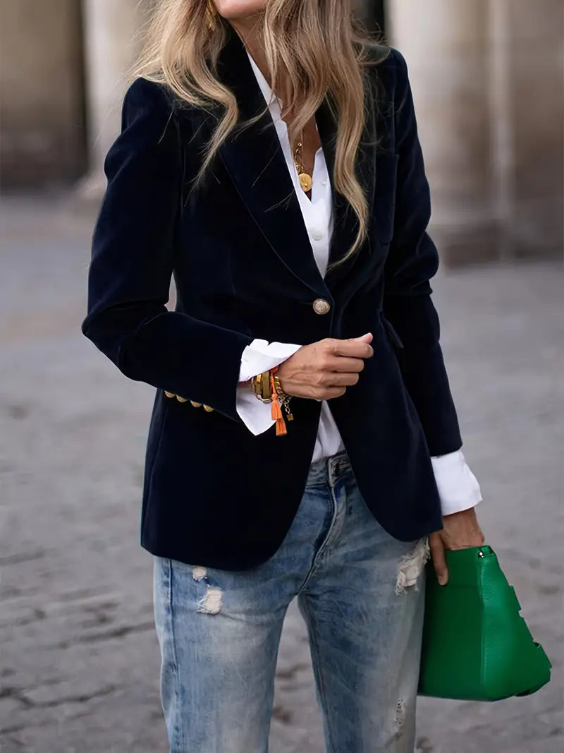 Kelly™ Elegant Velvet Blazer 0