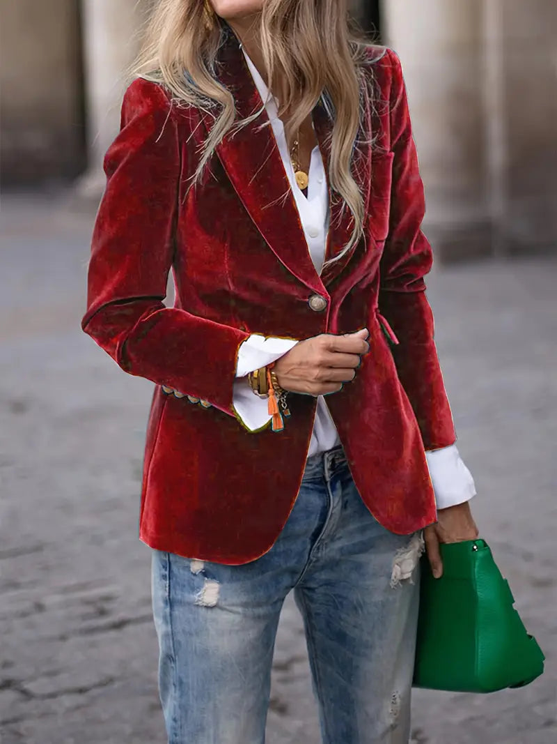 Kelly™ Elegant Velvet Blazer 10