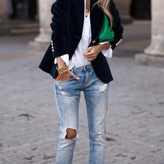 Kelly™ Elegant Velvet Blazer 3