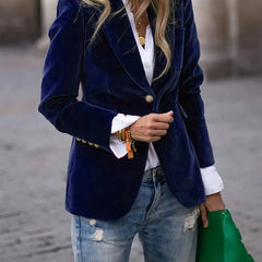 Kelly™ Elegant Velvet Blazer 5