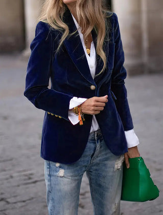 Kelly™ Elegant Velvet Blazer 5