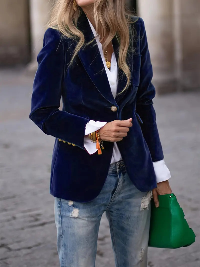 Kelly™ Elegant Velvet Blazer 5