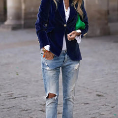 Kelly™ Elegant Velvet Blazer 7