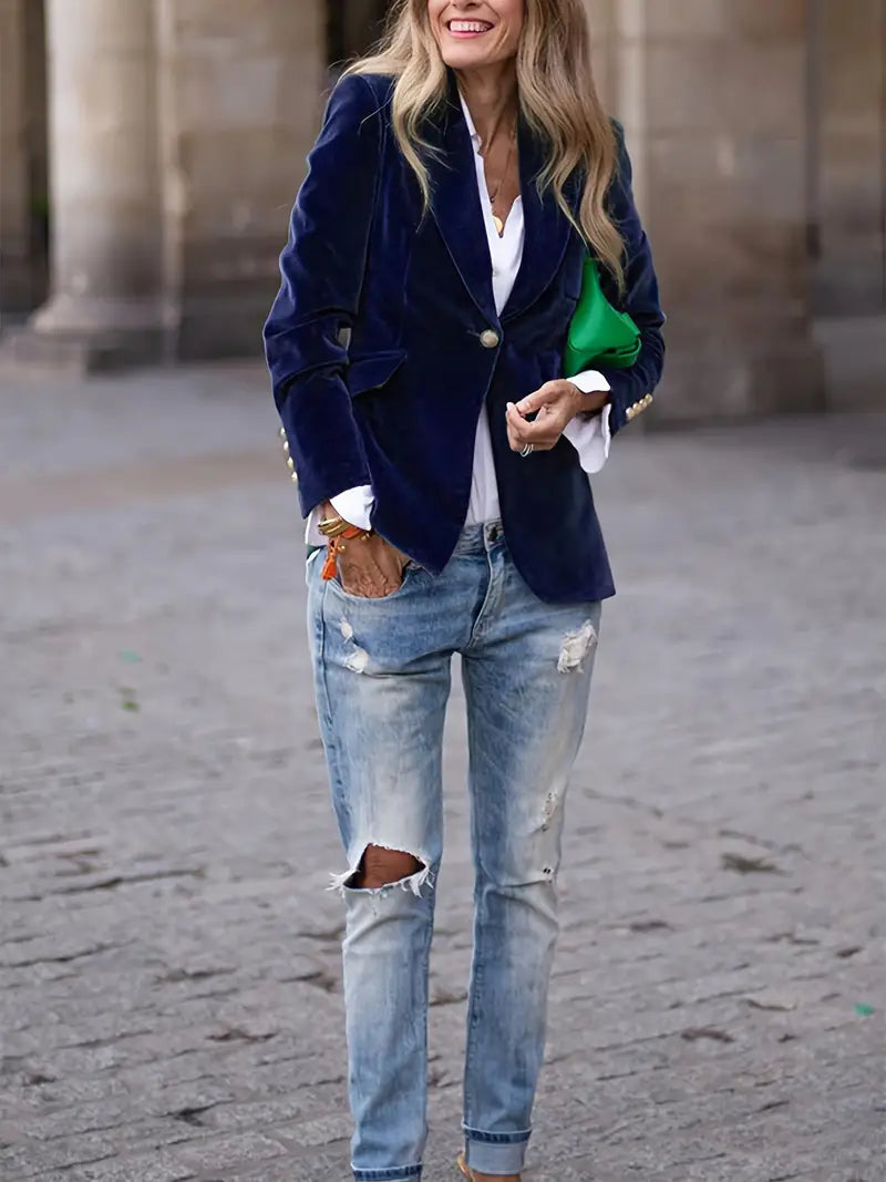 Kelly™ Elegant Velvet Blazer 7