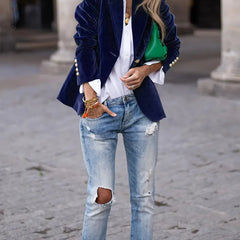 Kelly™ Elegant Velvet Blazer 8