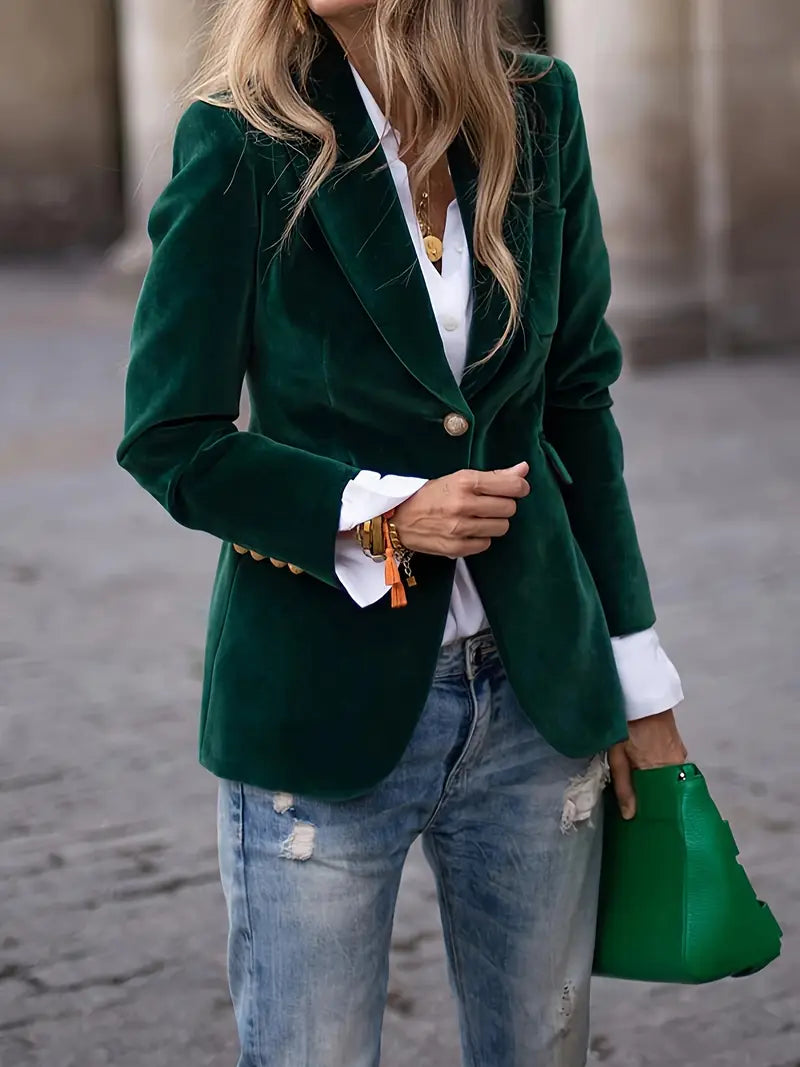 Kelly™ Elegant Velvet Blazer 9