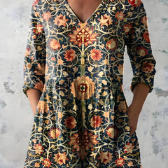 Lilian | Long Blouse with V-Neck 0
