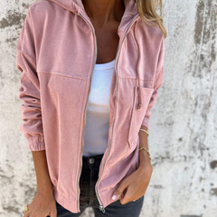 Louise™ Corduroy Hooded Zip Jacket 3