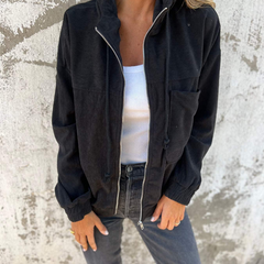 Louise™ Corduroy Hooded Zip Jacket 4