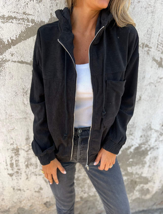 Louise™ Corduroy Hooded Zip Jacket 4