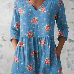 Lucia | Long Blouse with V-Neck 0