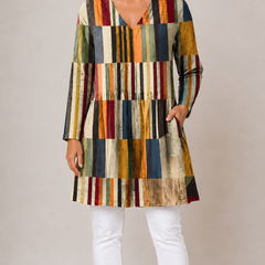 Lydia | Long Blouse with V-Neck 1