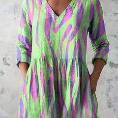 Lyla | Long Blouse with V-Neck 0