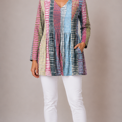 Margo | Long Blouse with V-Neck 1