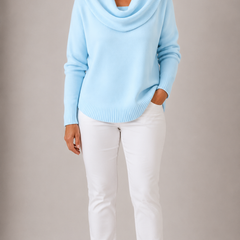 Marie™ | Elegant Cowl Neck Knit Sweater 1