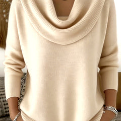 Marie™ | Elegant Cowl Neck Knit Sweater 10