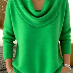 Marie™ | Elegant Cowl Neck Knit Sweater 11