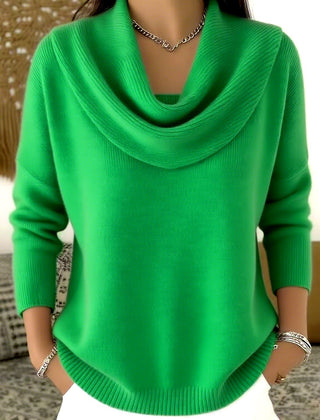 Marie™ | Elegant Cowl Neck Knit Sweater 11