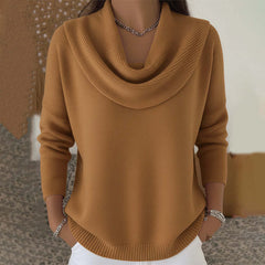 Marie™ | Elegant Cowl Neck Knit Sweater 4