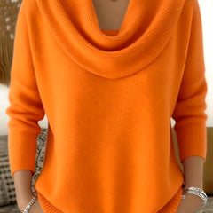 Marie™ | Elegant Cowl Neck Knit Sweater 7