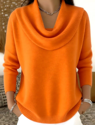 Marie™ | Elegant Cowl Neck Knit Sweater 7