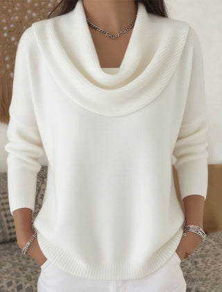 Marie™ | Elegant Cowl Neck Knit Sweater 8