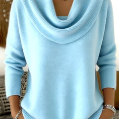 Marie™ | Elegant Cowl Neck Knit Sweater 9