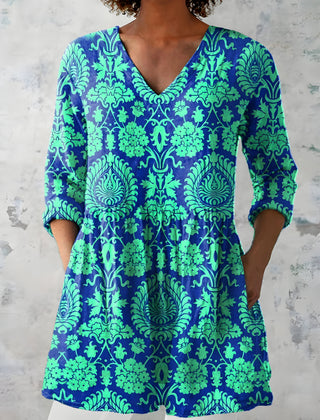 Marlee | Long Blouse with V-Neck 0