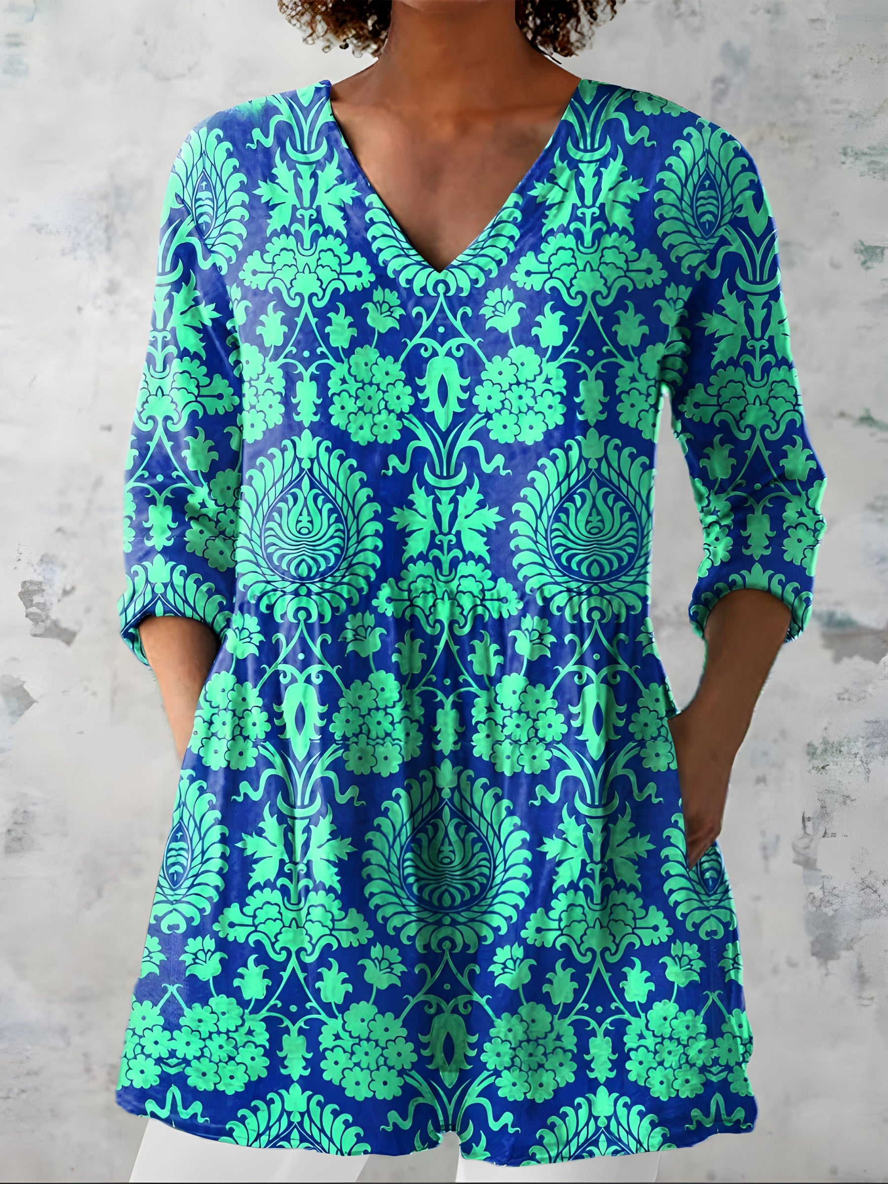 Marlee | Long Blouse with V-Neck 0