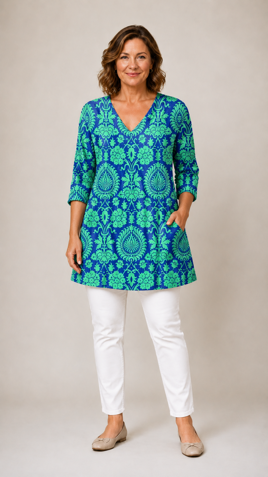 Marlee | Long Blouse with V-Neck 1