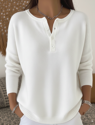 Monica™ | Classic Button Knit Sweater 0