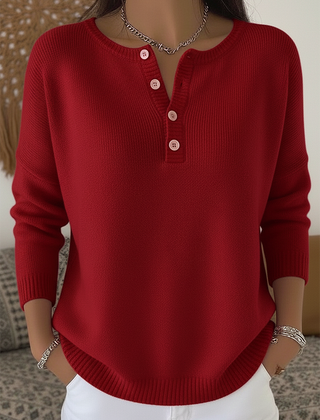 Monica™ | Classic Button Knit Sweater 2