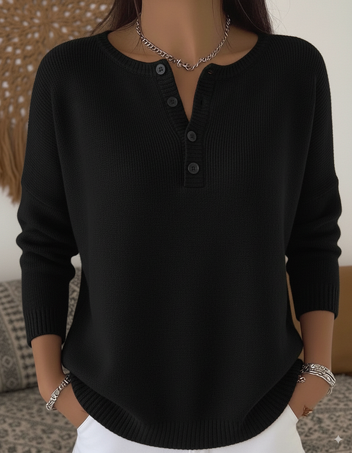 Monica™ | Classic Button Knit Sweater 4