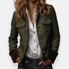 Nova™ Velvet Detail Tweed Jacket 0