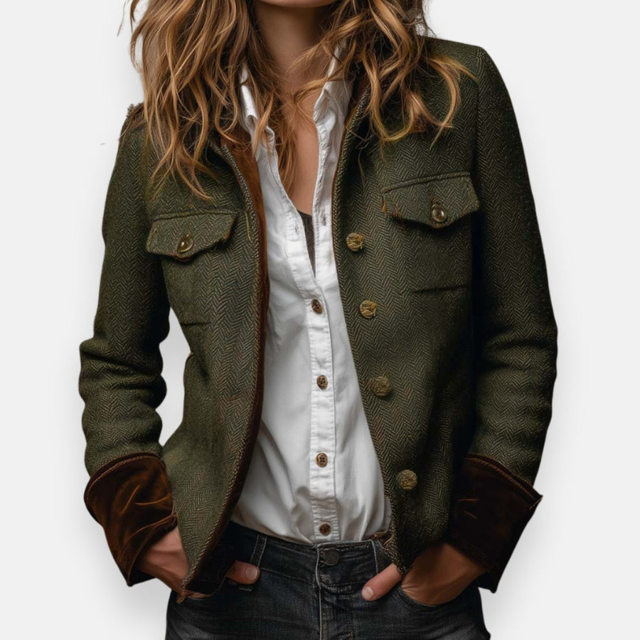 Nova™ Velvet Detail Tweed Jacket 0
