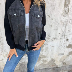 Oliva™ Modern Jacket with Denim Fabric 3