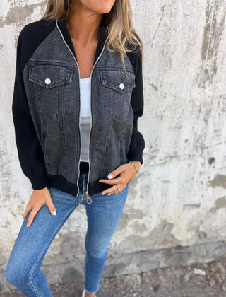 Oliva™ Modern Jacket with Denim Fabric 3