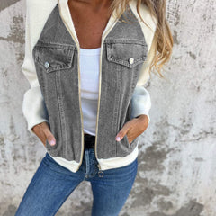 Oliva™ Modern Jacket with Denim Fabric 5