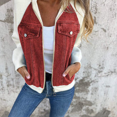 Oliva™ Modern Jacket with Denim Fabric 6