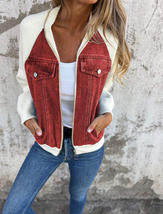 Oliva™ Modern Jacket with Denim Fabric 6