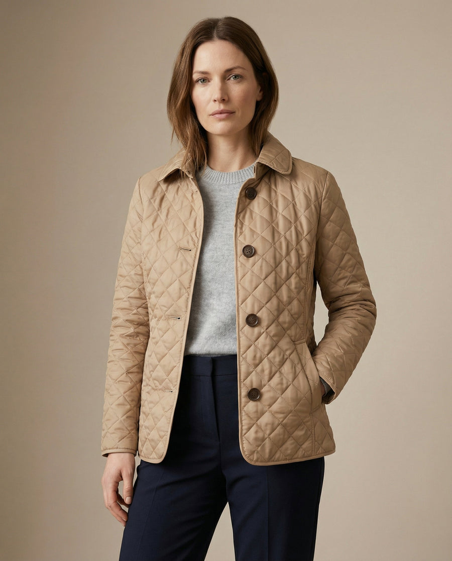 Olive™ Quilted Button-Up Jacket 0