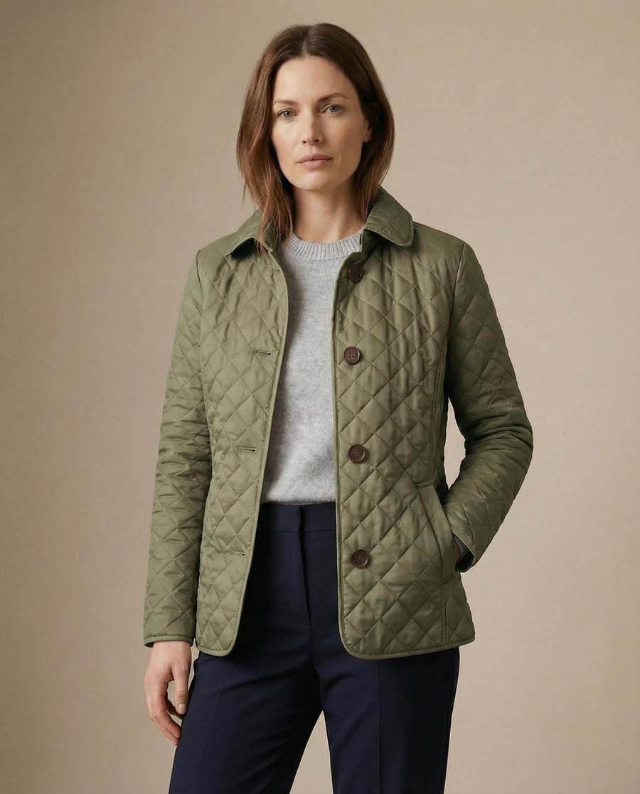Olive™ Quilted Button-Up Jacket 1