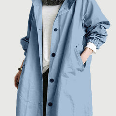 Rachel™ Water-Resistant Oversized Hooded Windbreaker 11