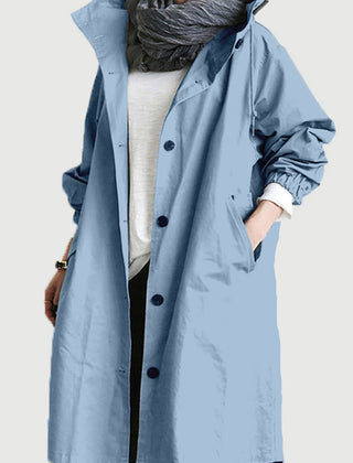 Rachel™ Water-Resistant Oversized Hooded Windbreaker 11