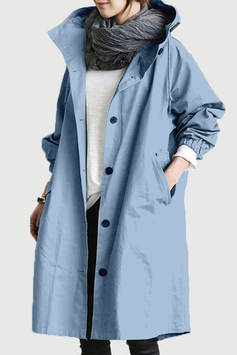 Rachel™ Water-Resistant Oversized Hooded Windbreaker 11