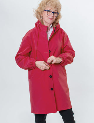 Rachel™ Water-Resistant Oversized Hooded Windbreaker 12