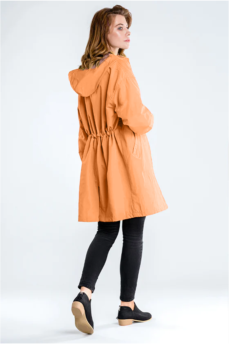 Rachel™ Water-Resistant Oversized Hooded Windbreaker 13