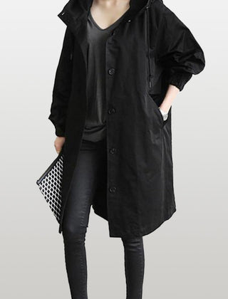 Rachel™ Water-Resistant Oversized Hooded Windbreaker 14